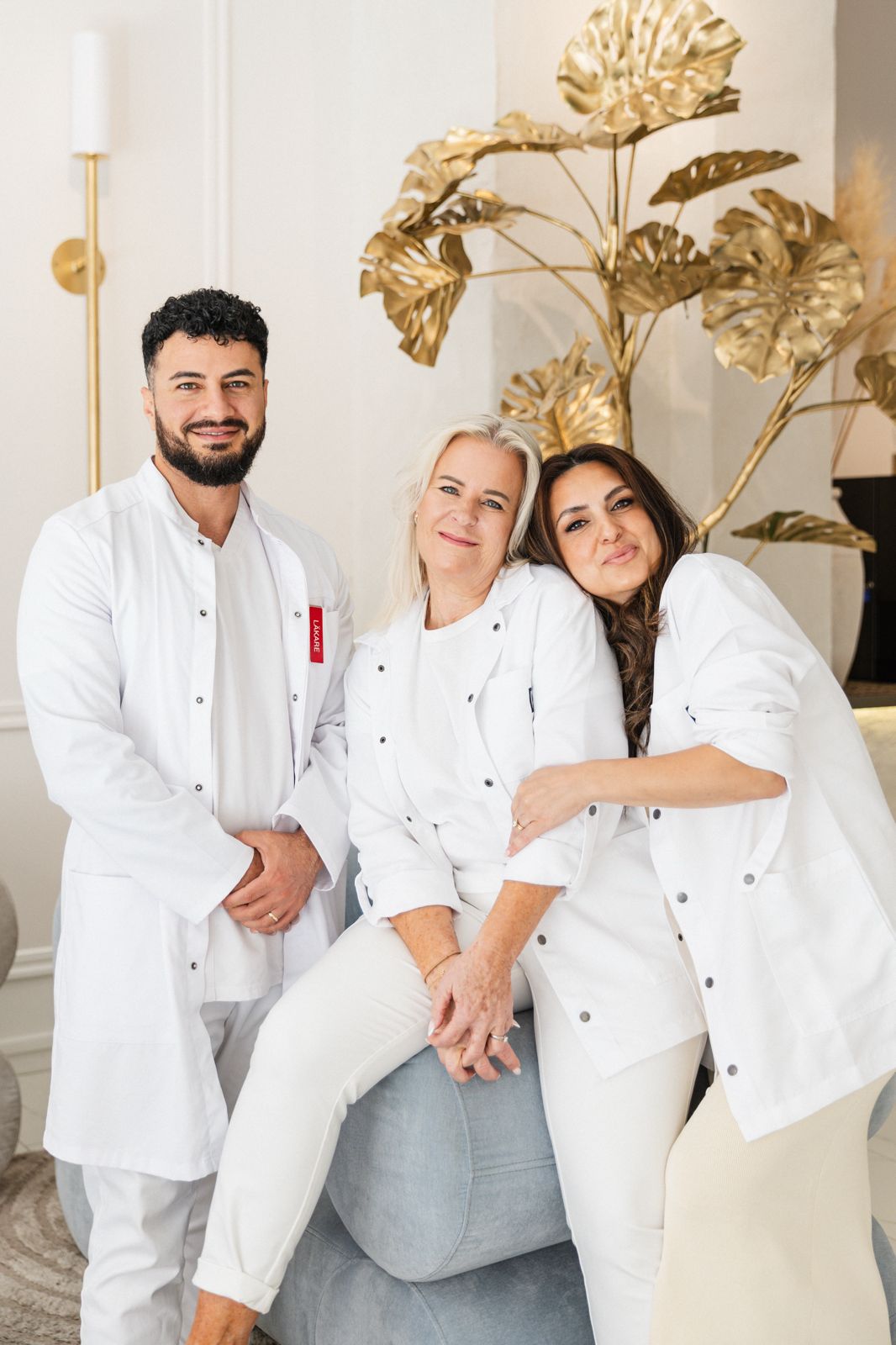 Teamet på HBC — Dr. Shivan, Helen och Mona